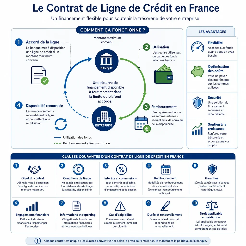 Clauses courantes d\u2019un contrat de ligne de crédit