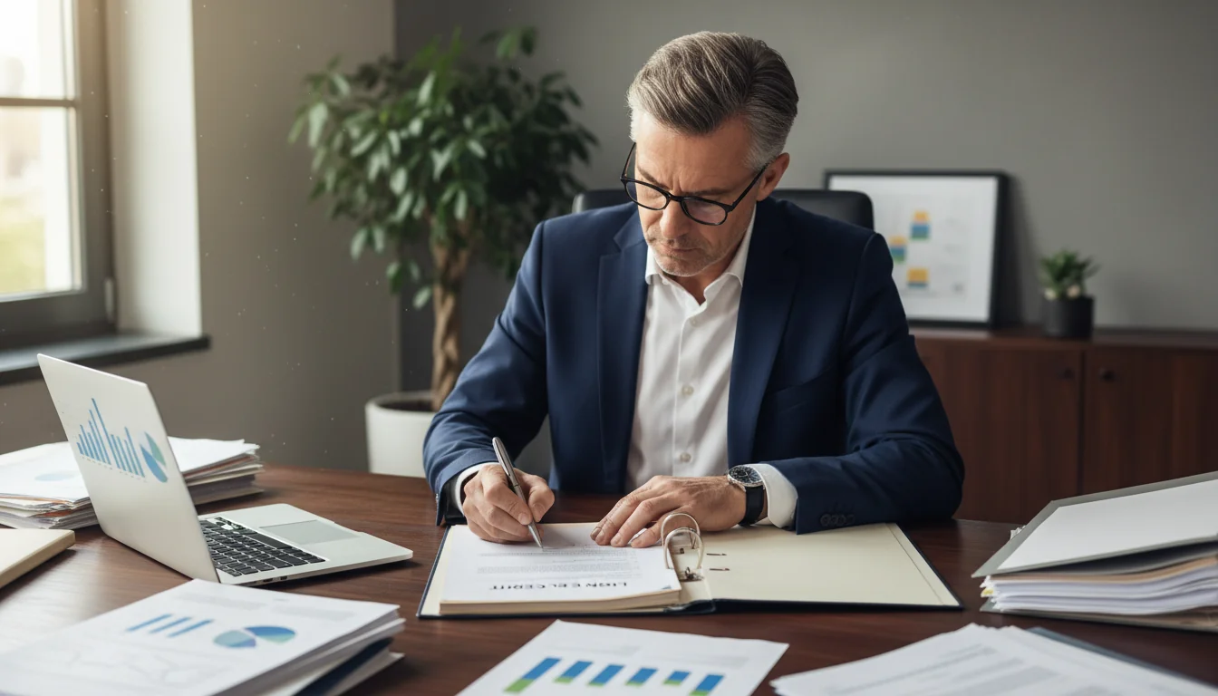 Professional signing credit line contract