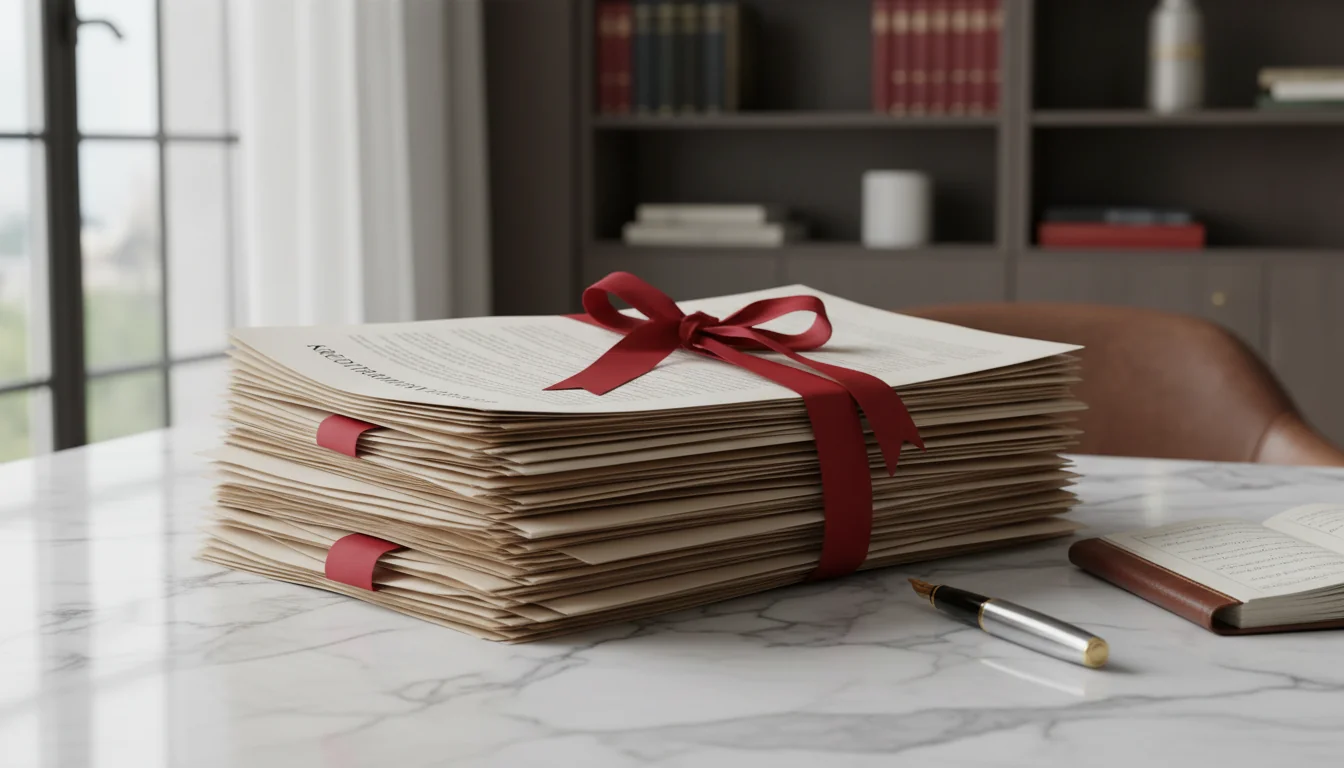 Stack of German credit framework papers