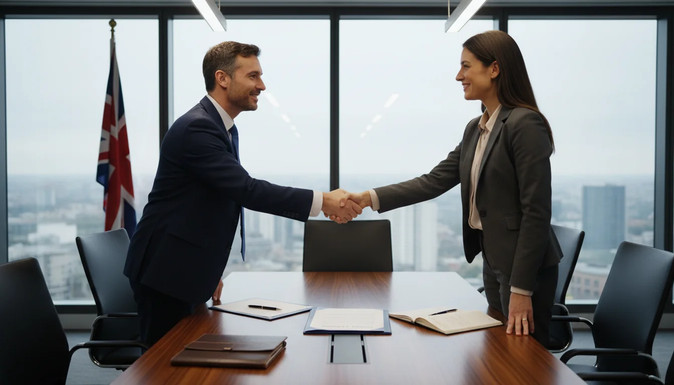 Signing a facility agreement contract