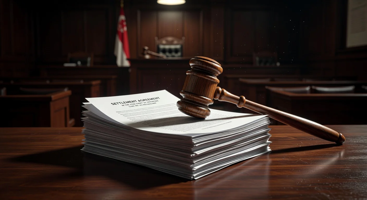 Gavel striking on legal agreement