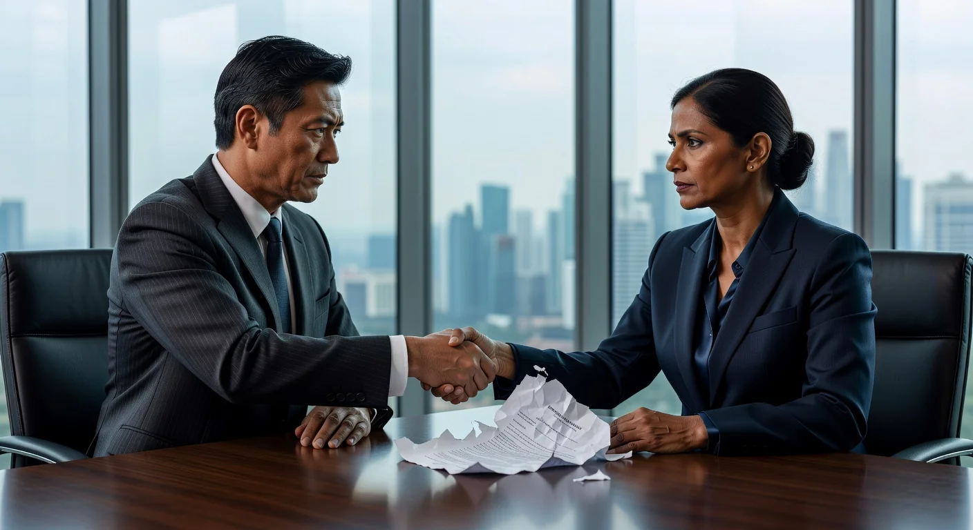 Handshake over flawed contract