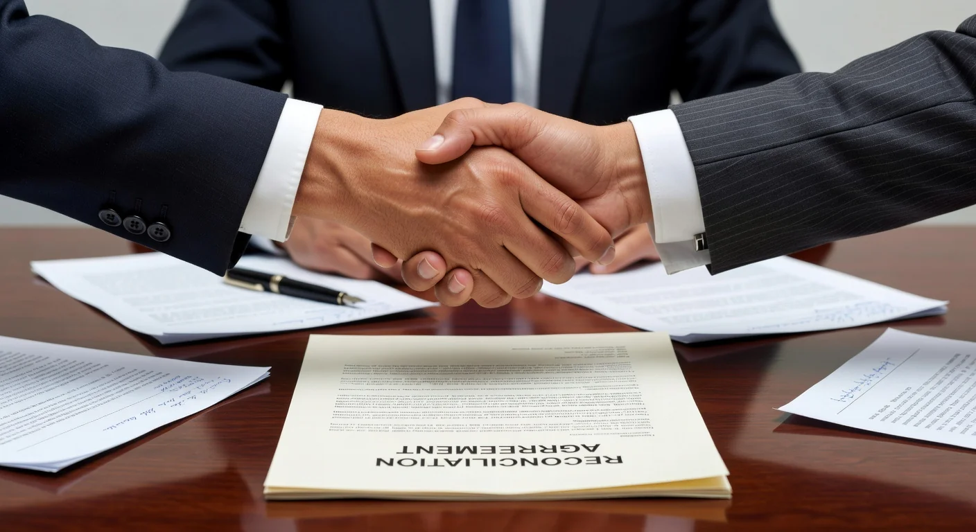 Handshake sealing dispute resolution