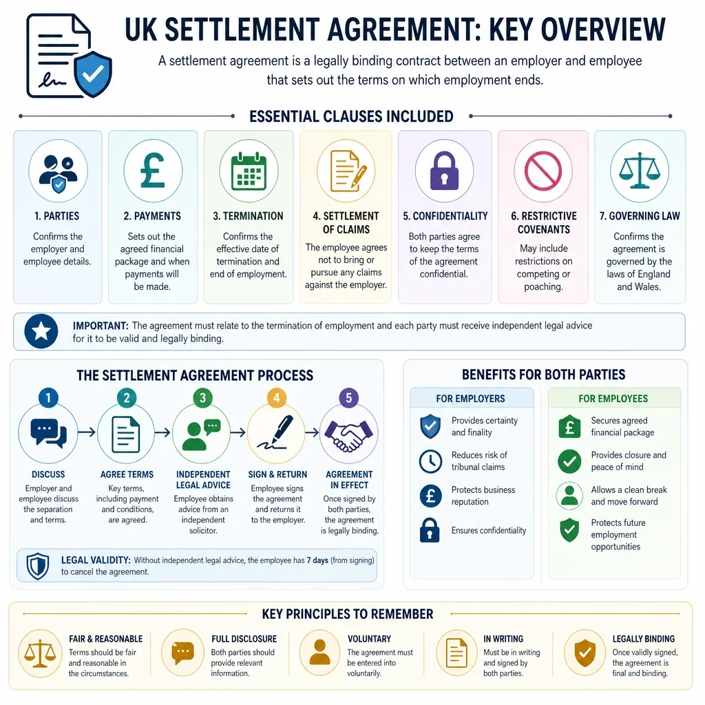 UK Settlement Agreement Clause Directory