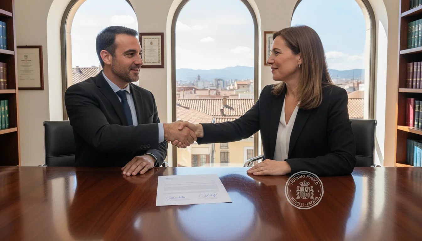 Signing effective settlement deal