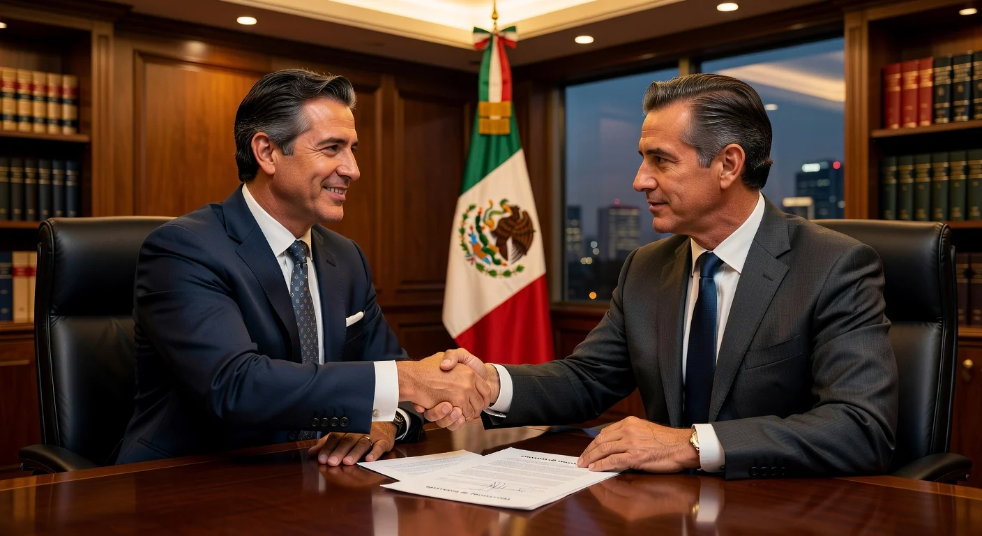 Signing a transaction agreement in Mexico