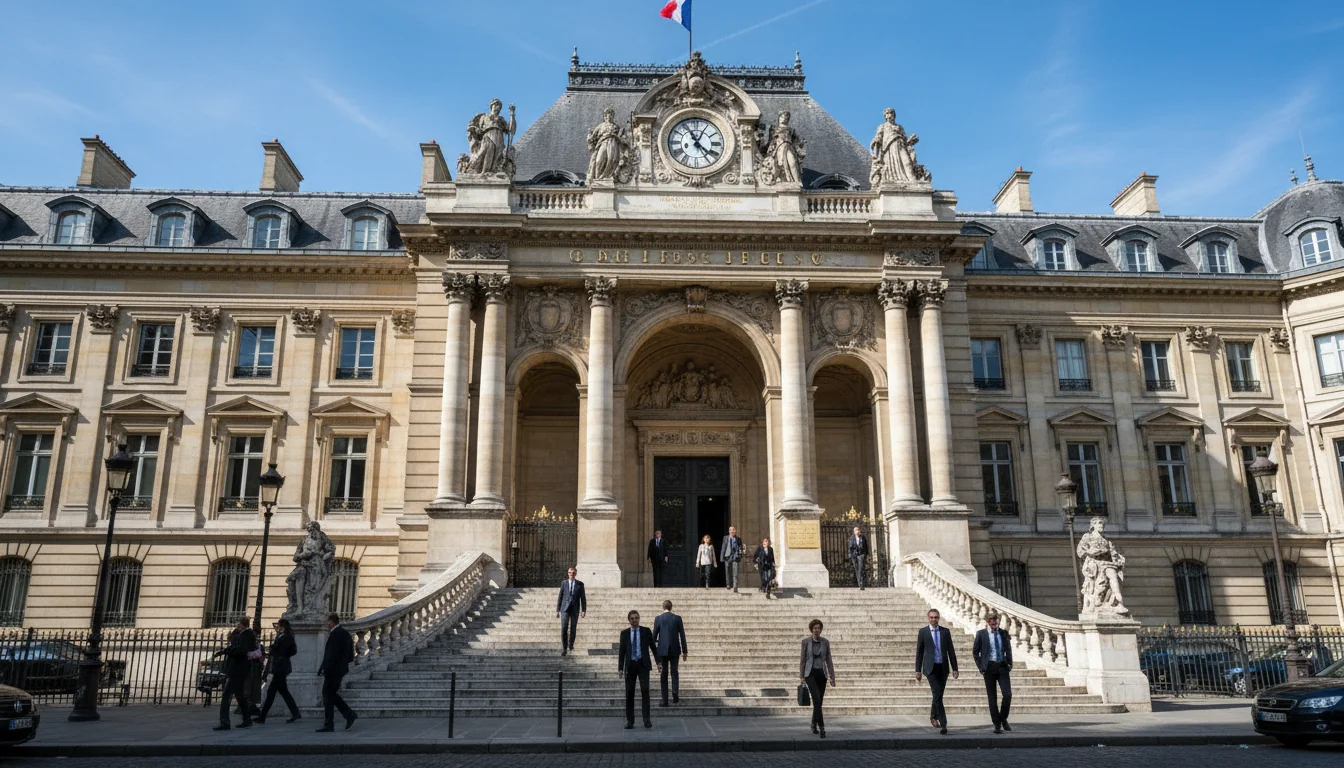 Paris courthouse exterior view