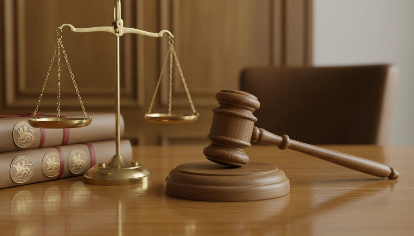 Gavel and scales symbolizing fair resolution