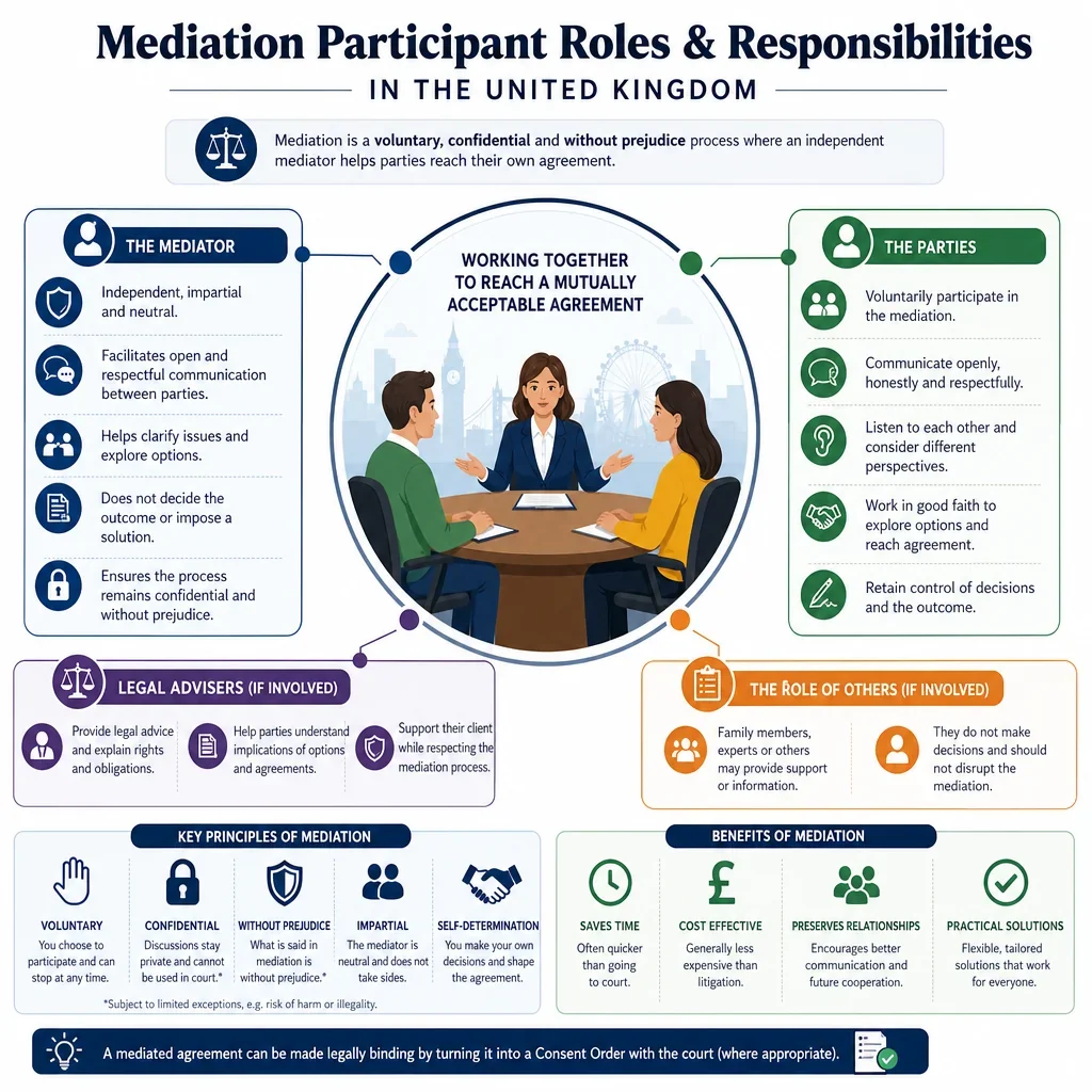 Mediation Participant Roles and Responsibilities