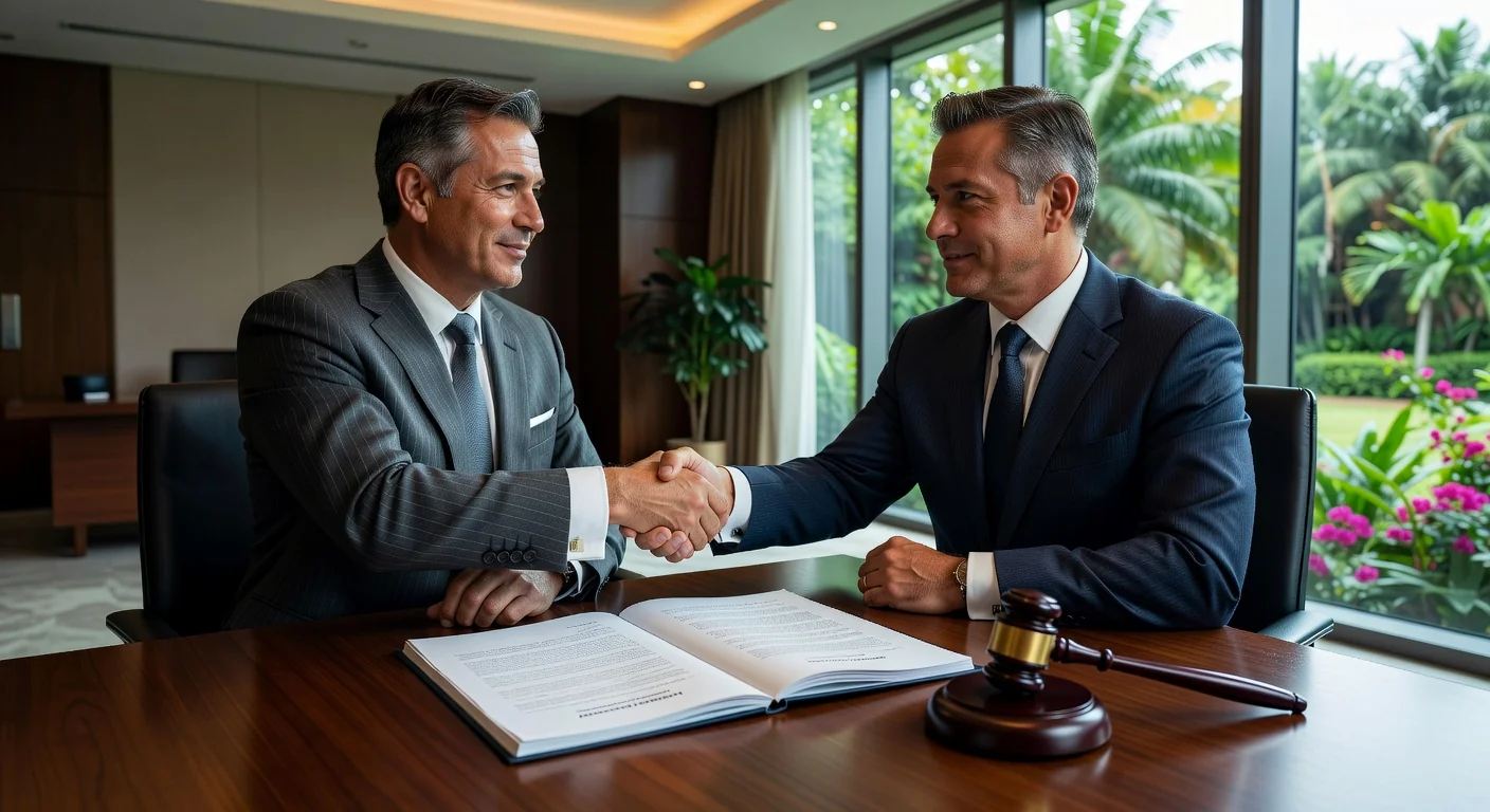 Handshake sealing arbitration deal