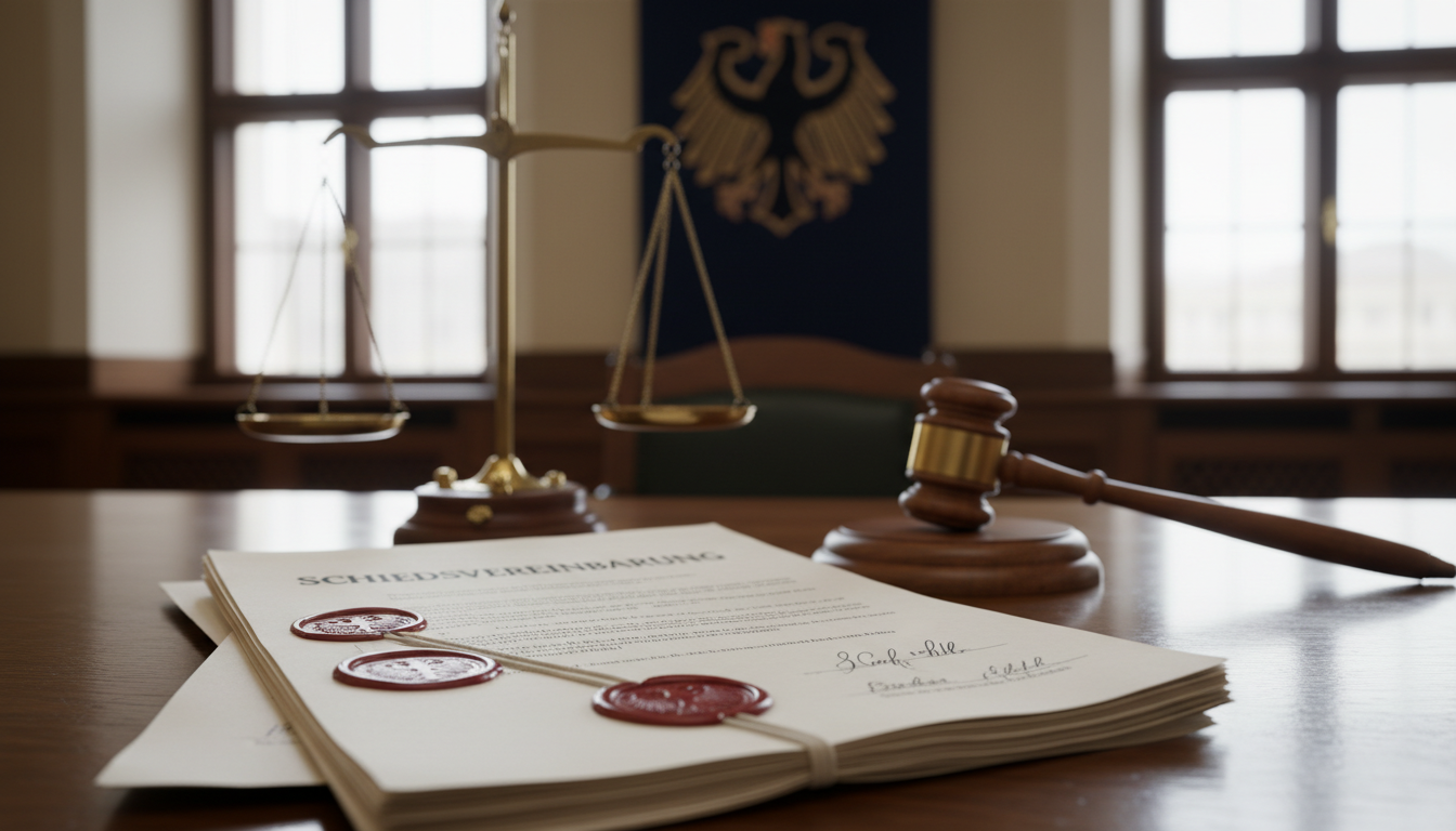 Stack of German arbitration contracts