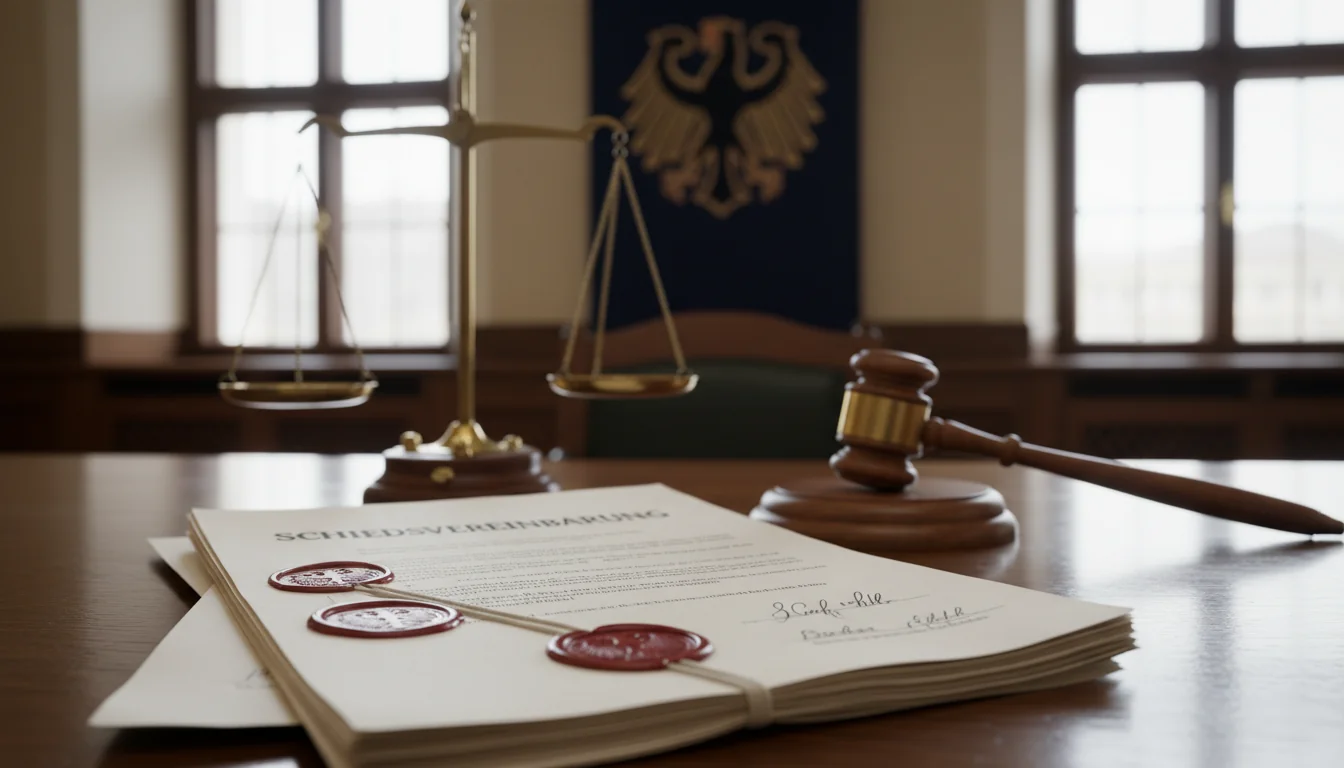 Stack of German arbitration contracts