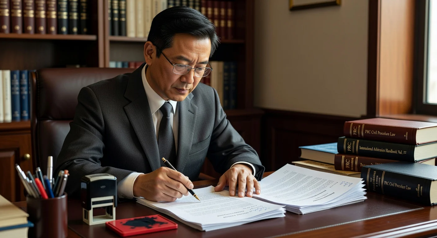 Reviewing legal arbitration papers