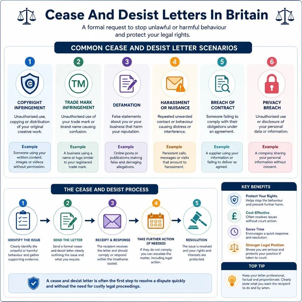 Common Cease and Desist Letter Scenarios