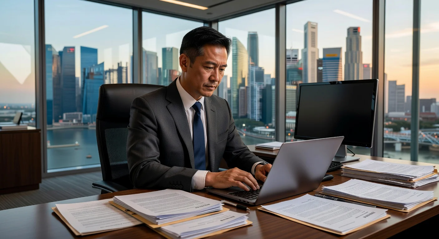 Professional lawyer drafting demand letter