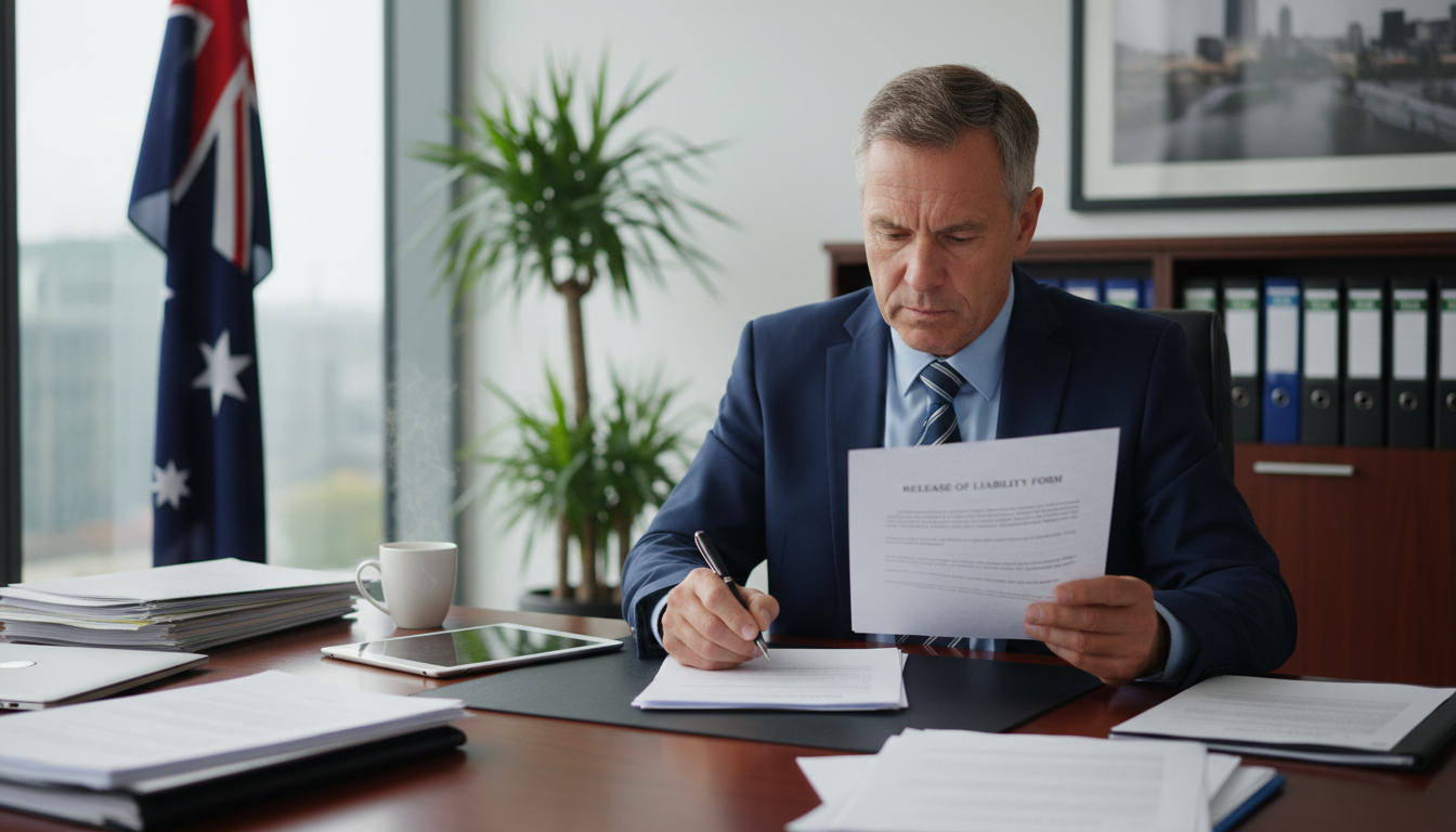 Adult signing liability waiver form