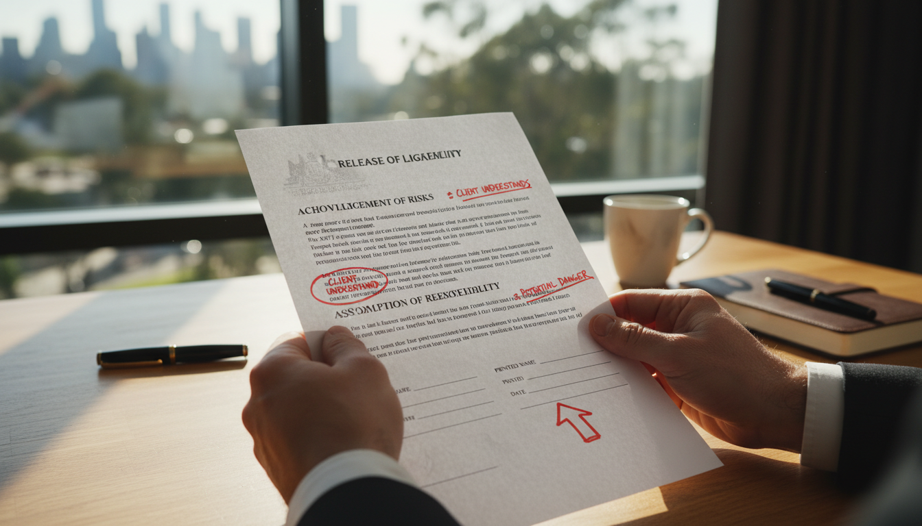 Key clauses in liability waiver