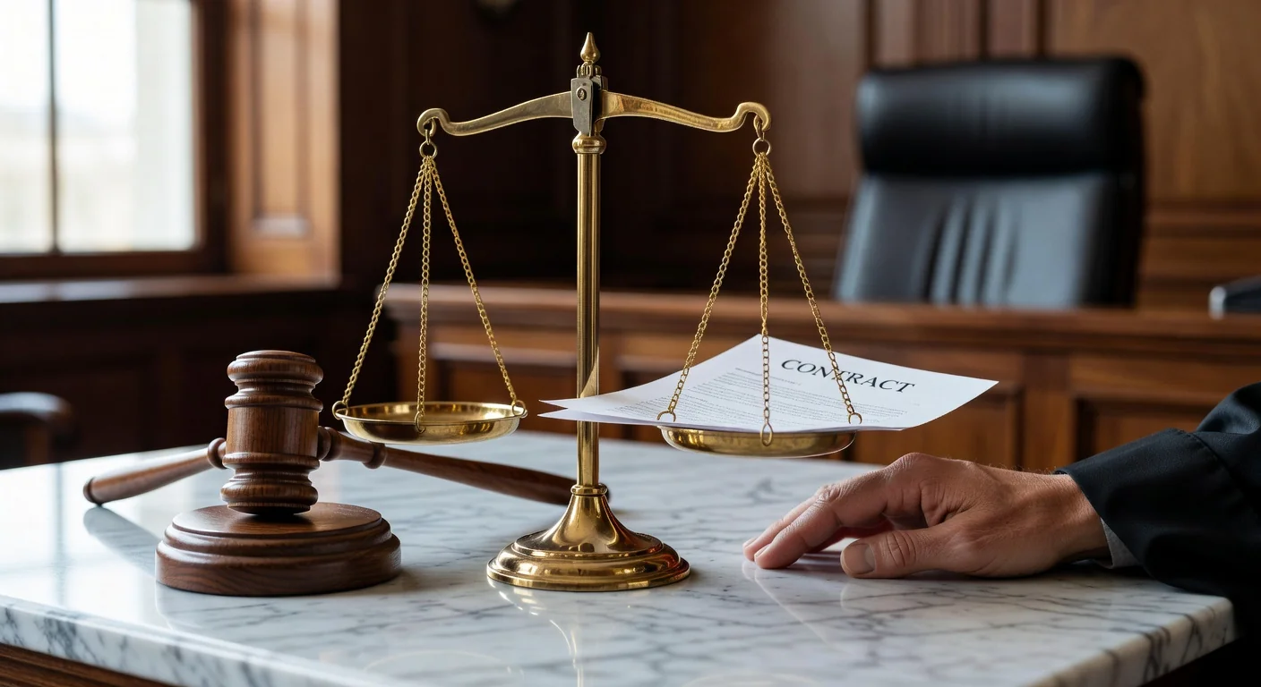 Balance scale symbolizing liability.