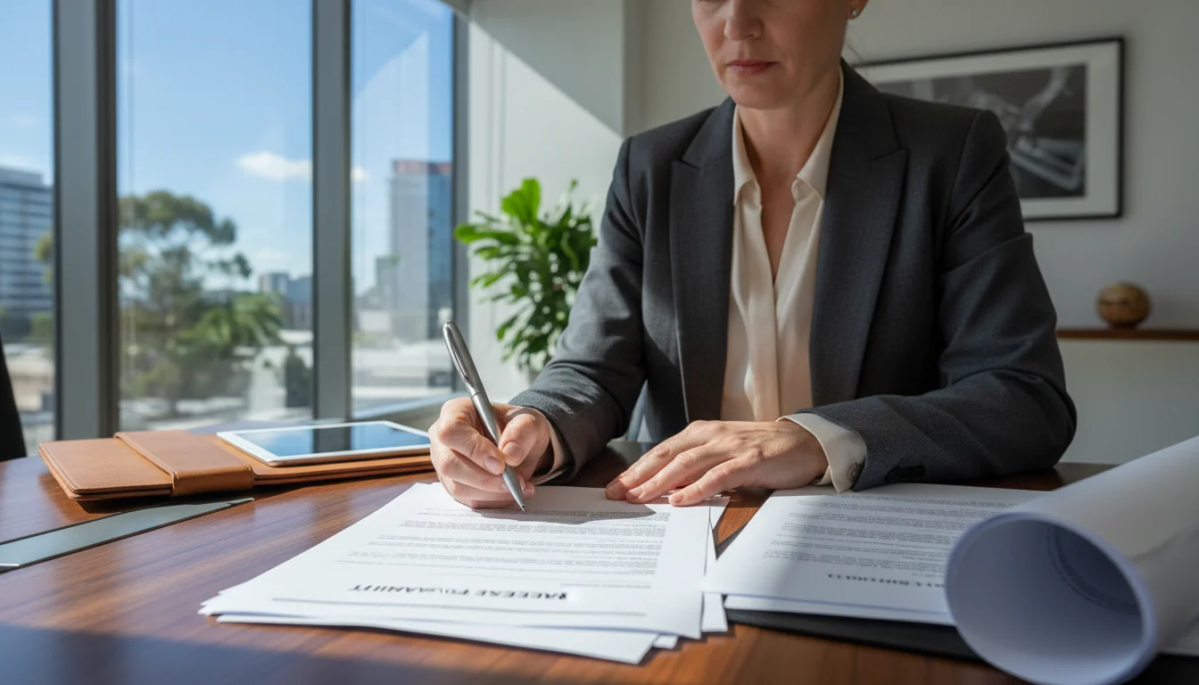Signing release of liability form professionally