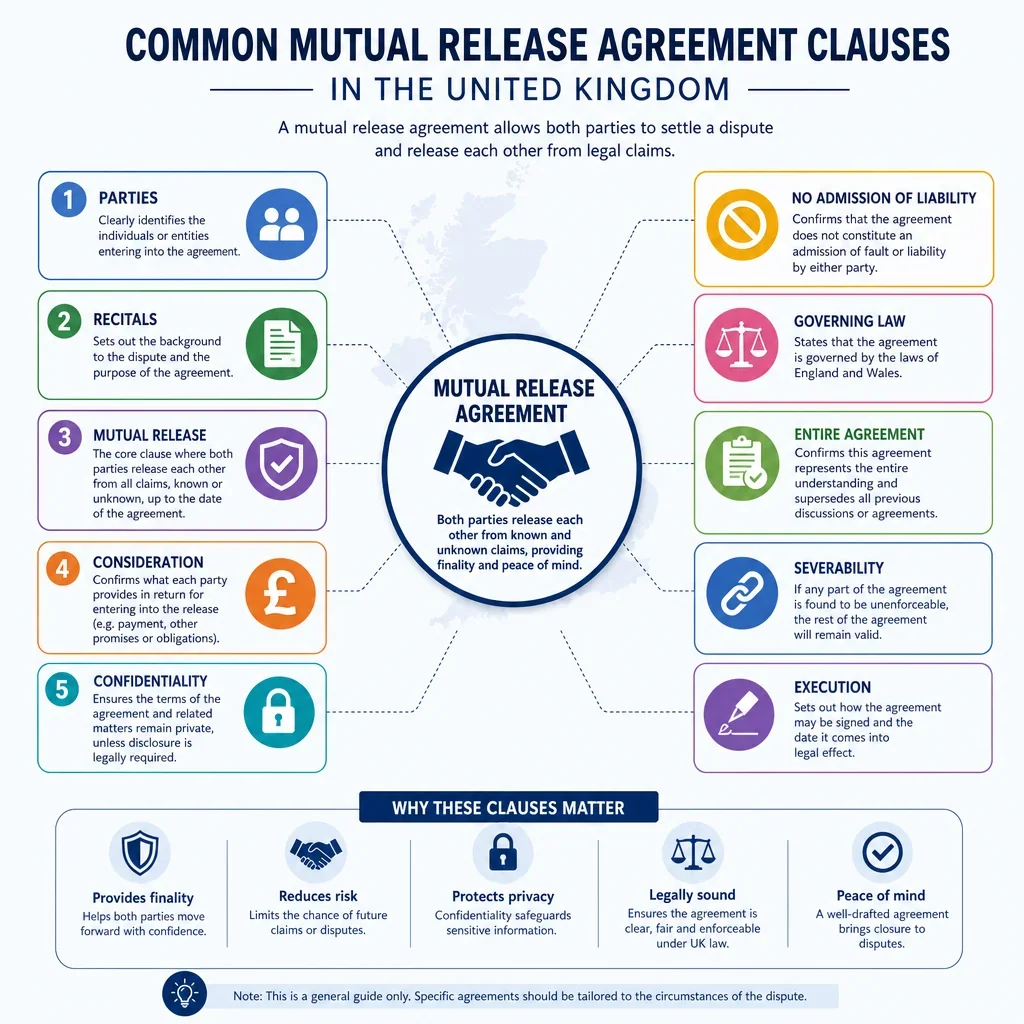 Common Mutual Release Agreement Clauses