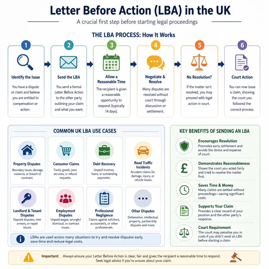 Common UK Letter Before Action Use Cases
