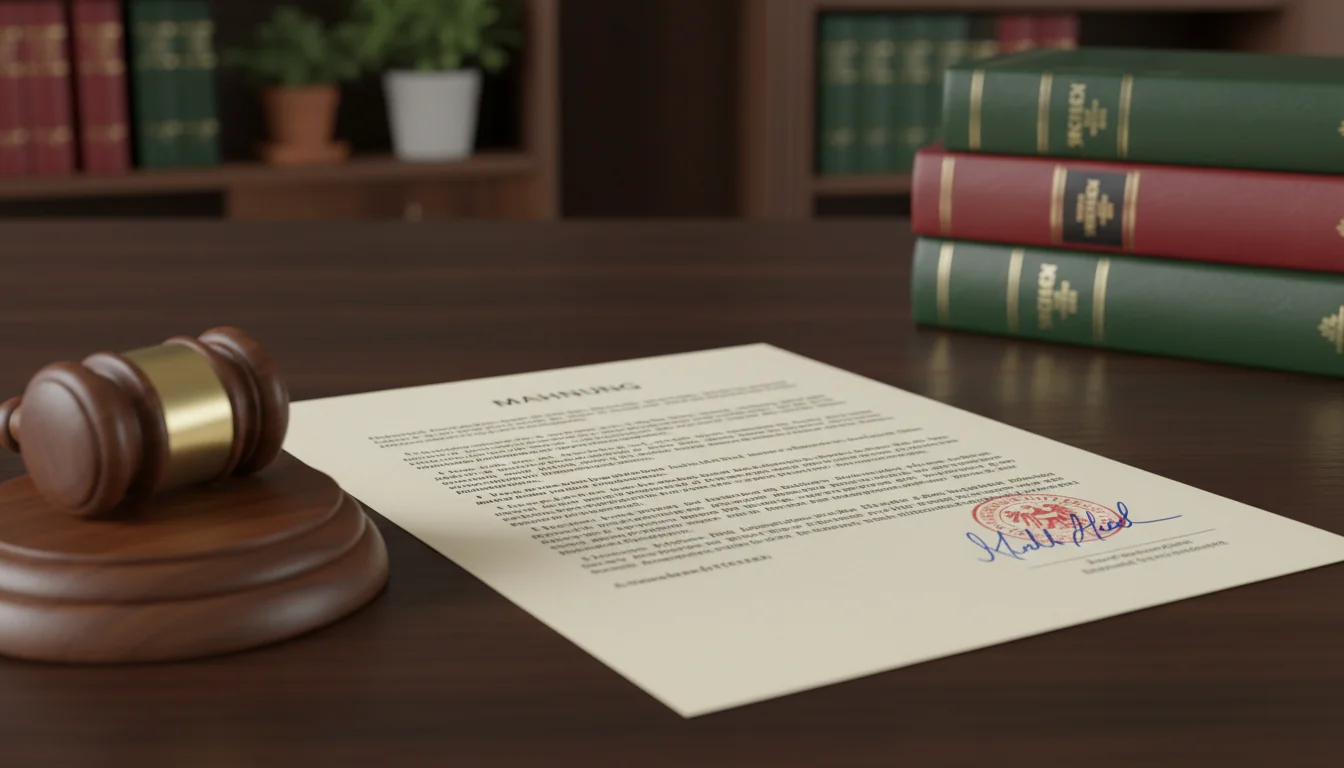 Austrian legal document close-up.