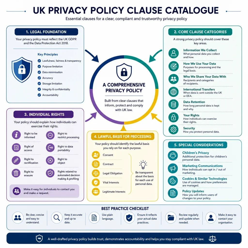 UK Privacy Policy Clause Catalogue