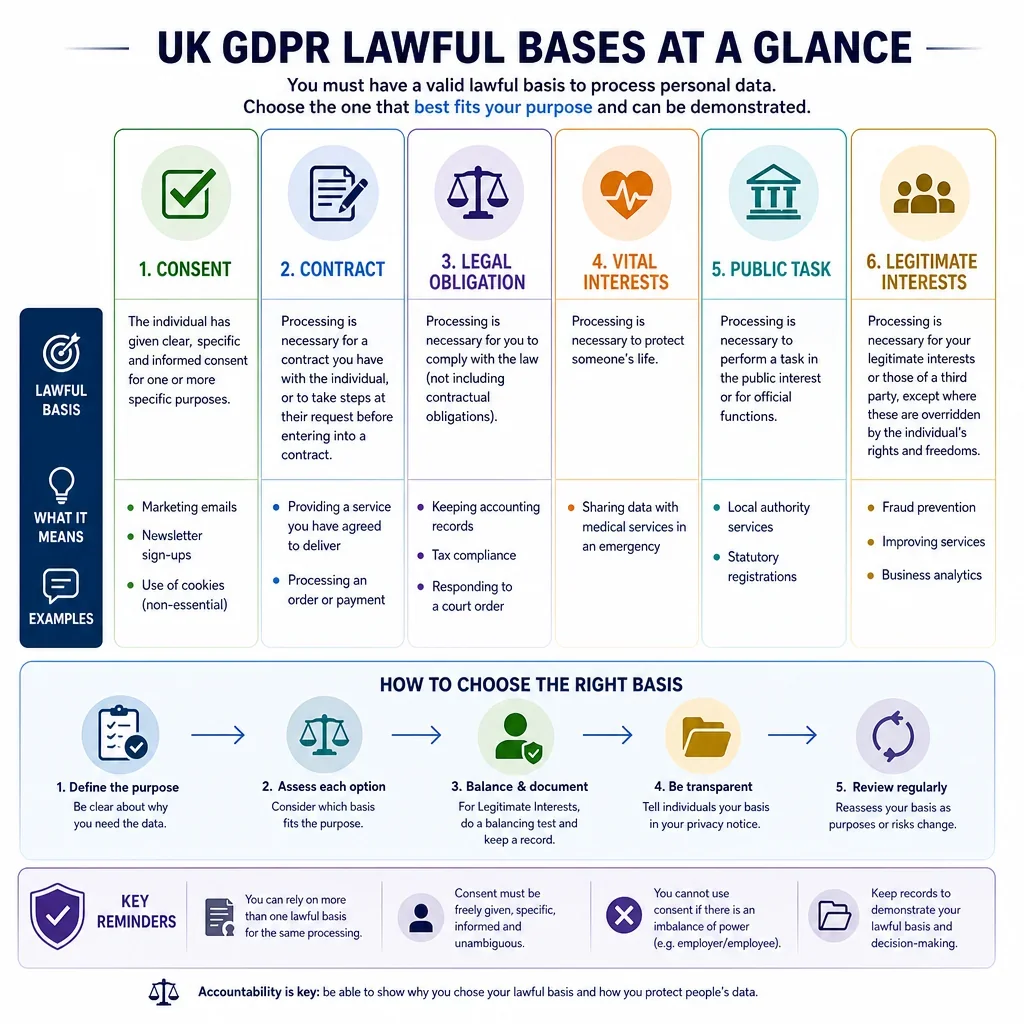 UK GDPR Lawful Basis Reference