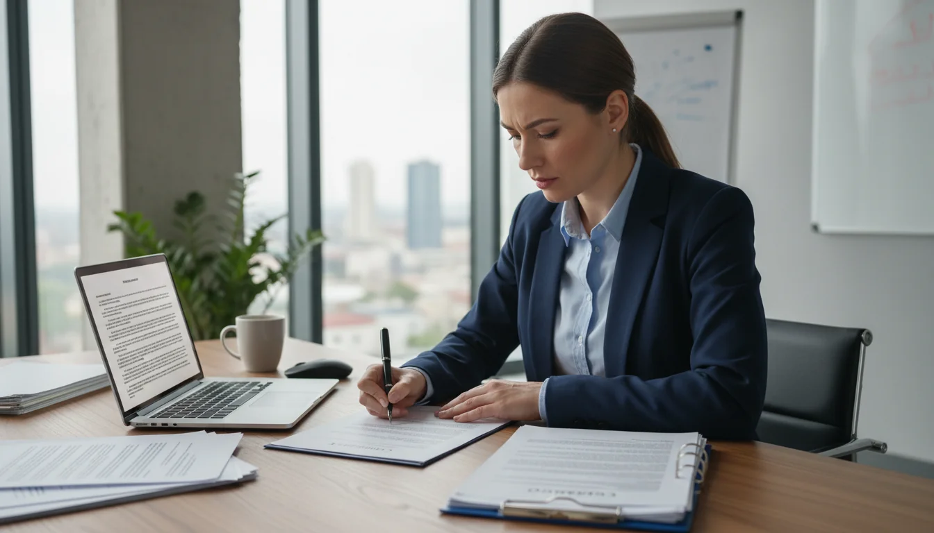 Freelancer signing contract