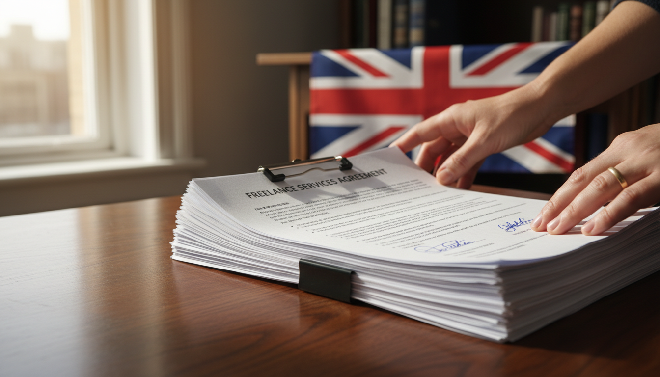 UK legal documents stack