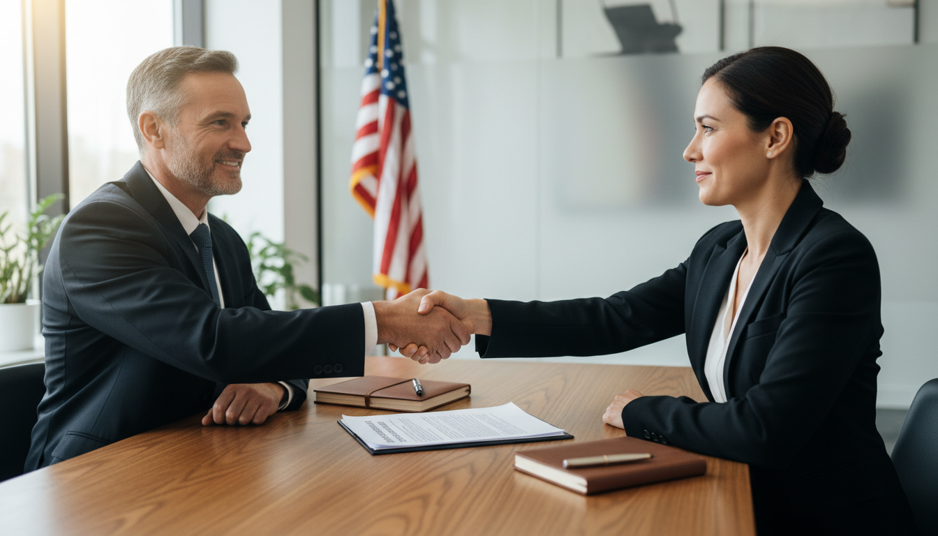 Professional signing contract agreement