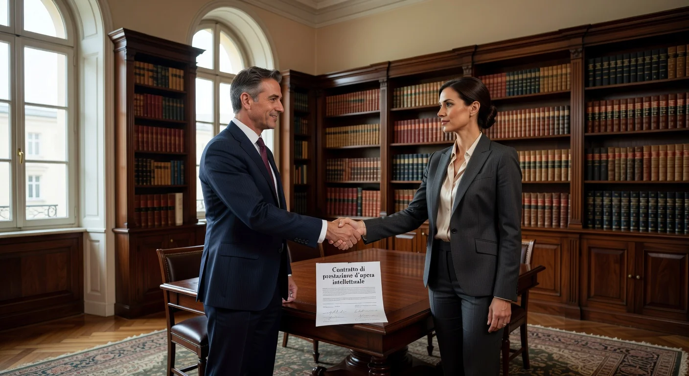 Signing intellectual work agreement