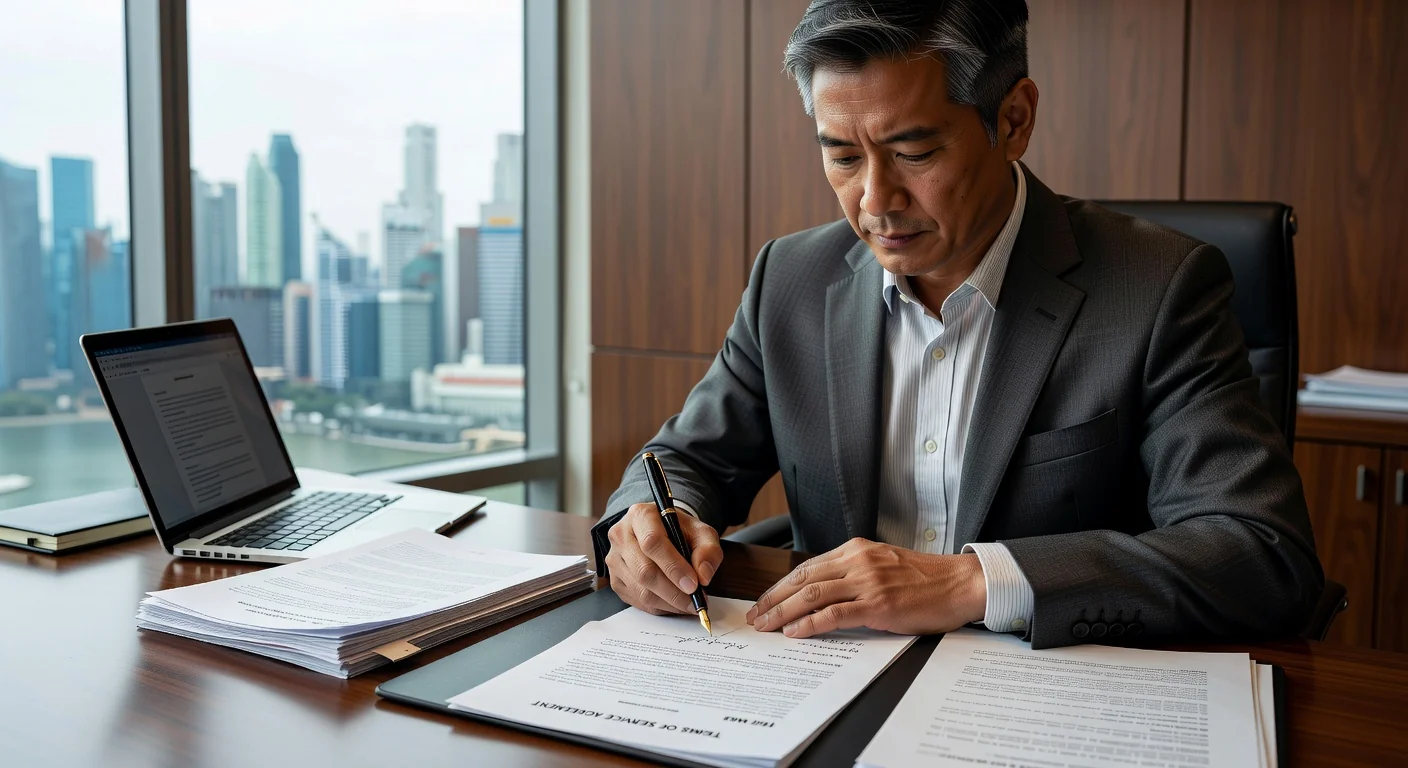 Adult signing legal contract