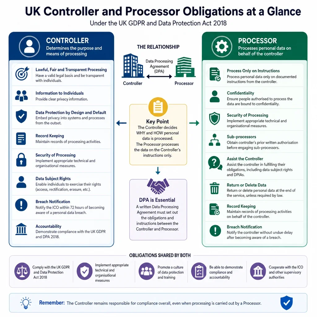 Controller and Processor Obligations Matrix