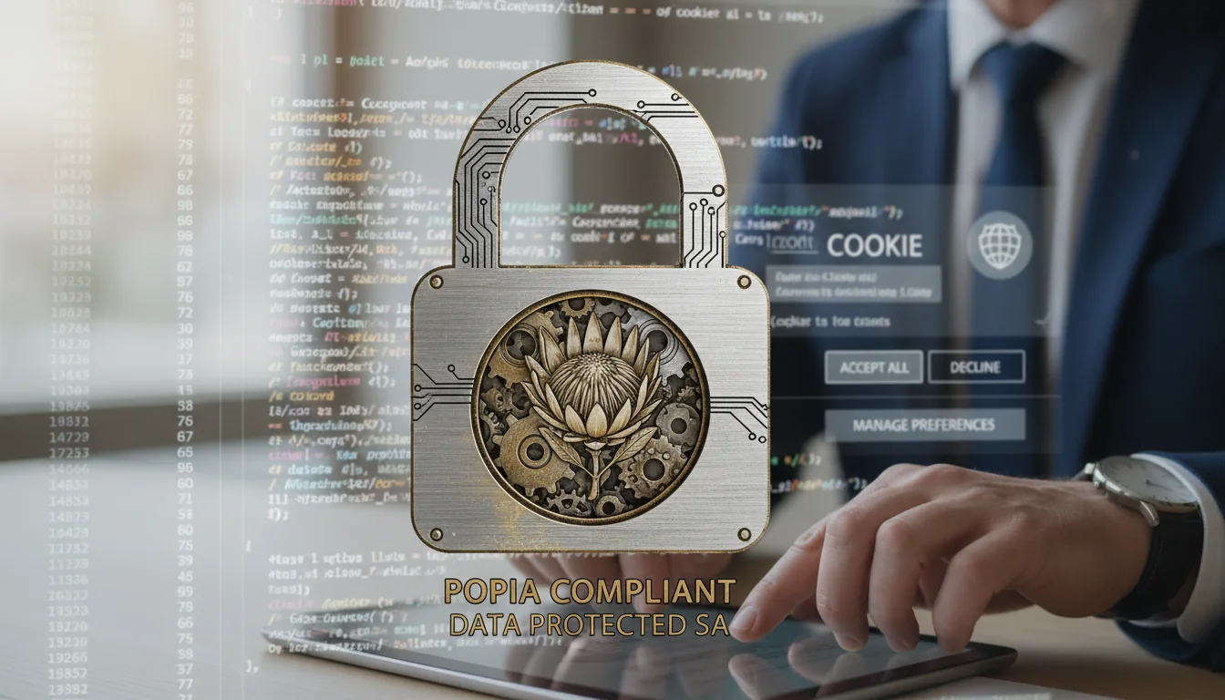 Lock icon securing cookie data