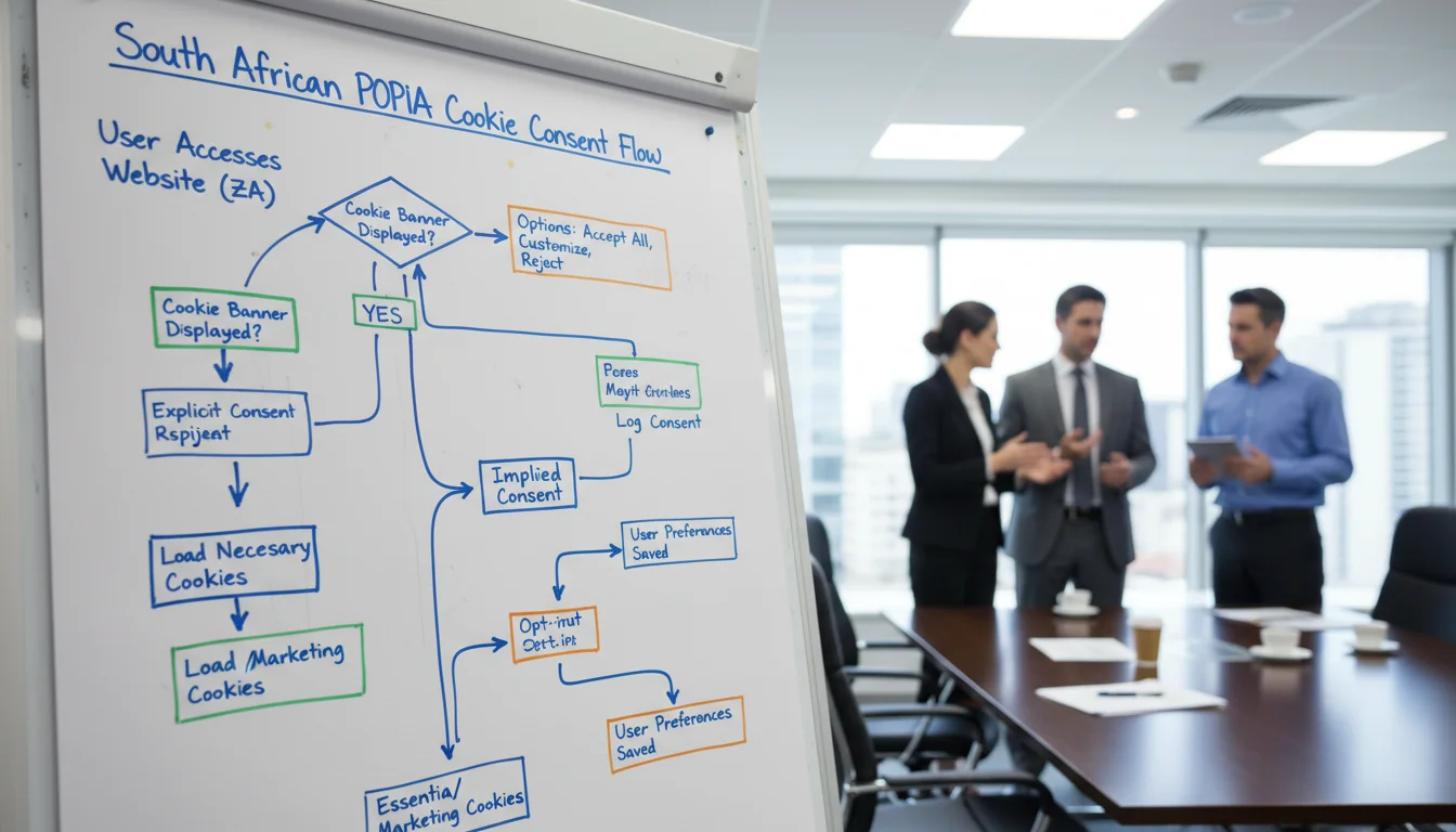 Steps to consent management flowchart