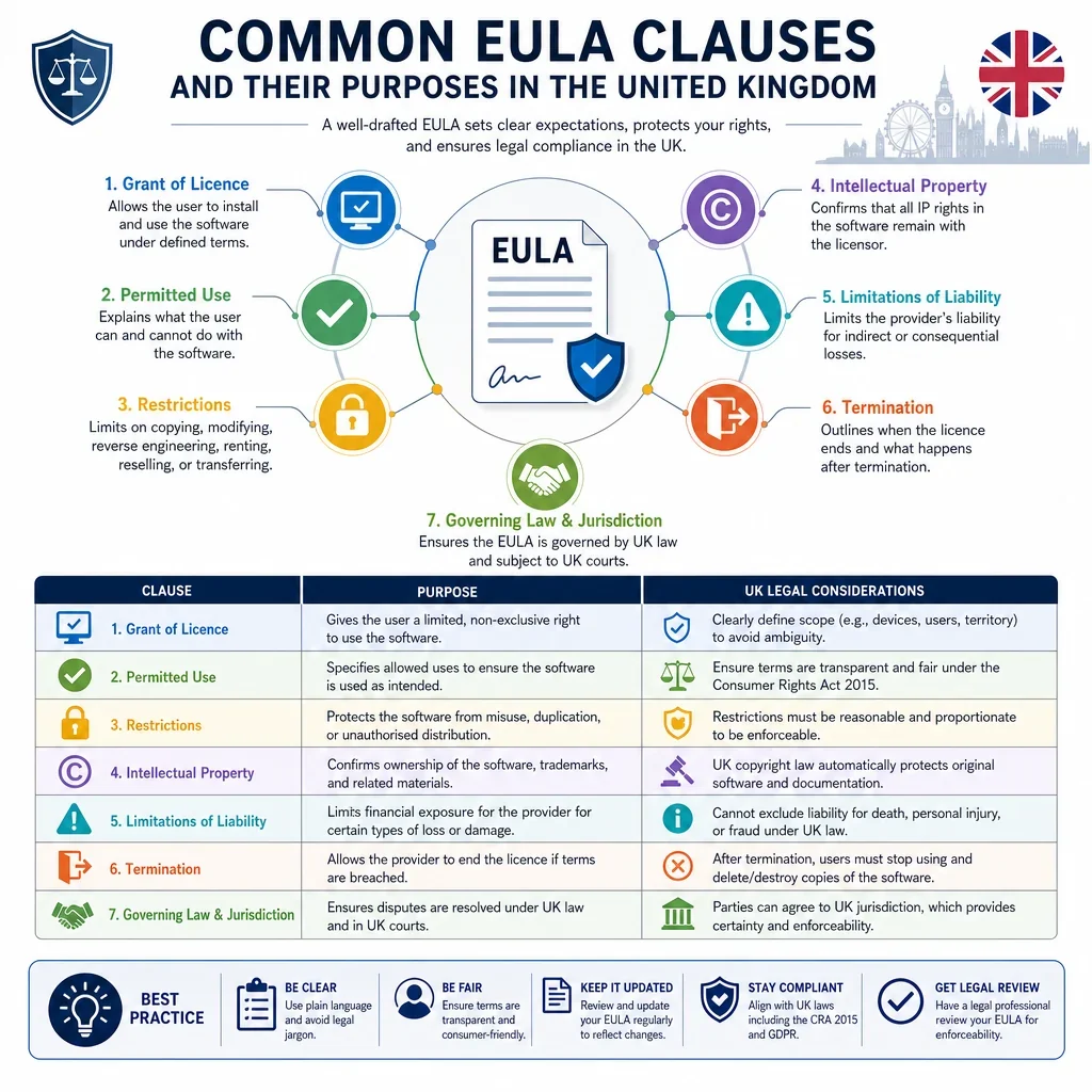 Common EULA Clauses and Their Purposes