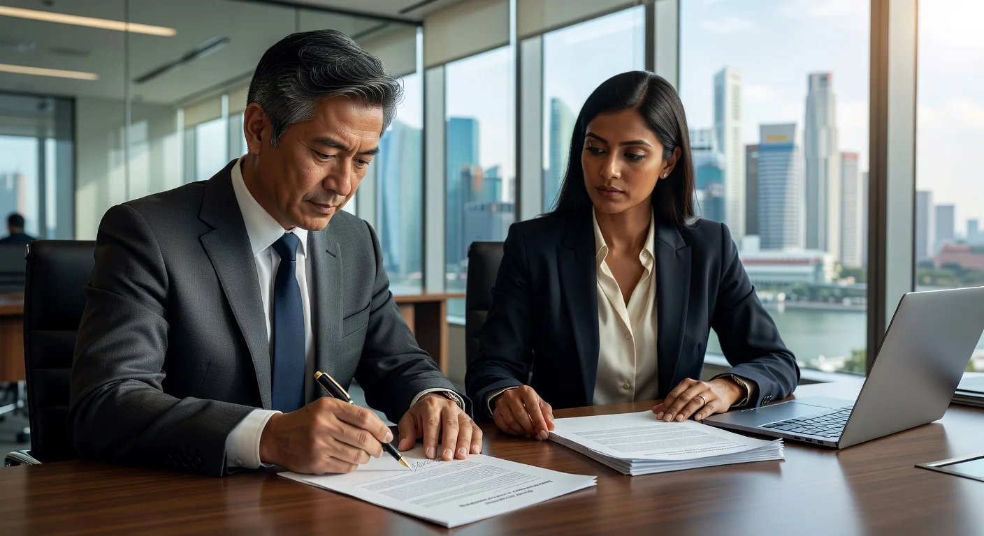 Professional signing EULA agreement