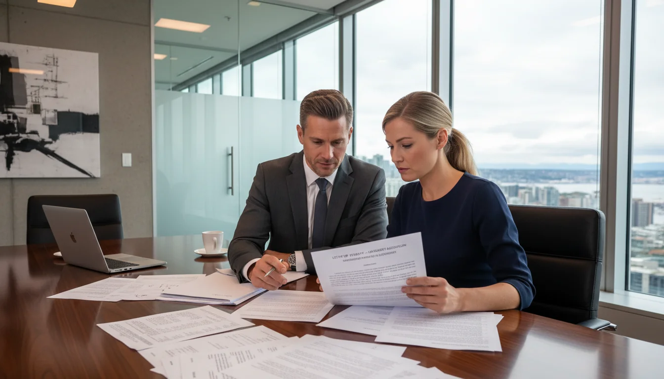 Reviewing LOI terms in law firm