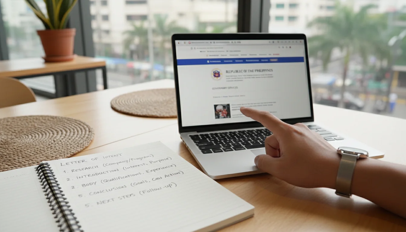 Steps to draft LOI document