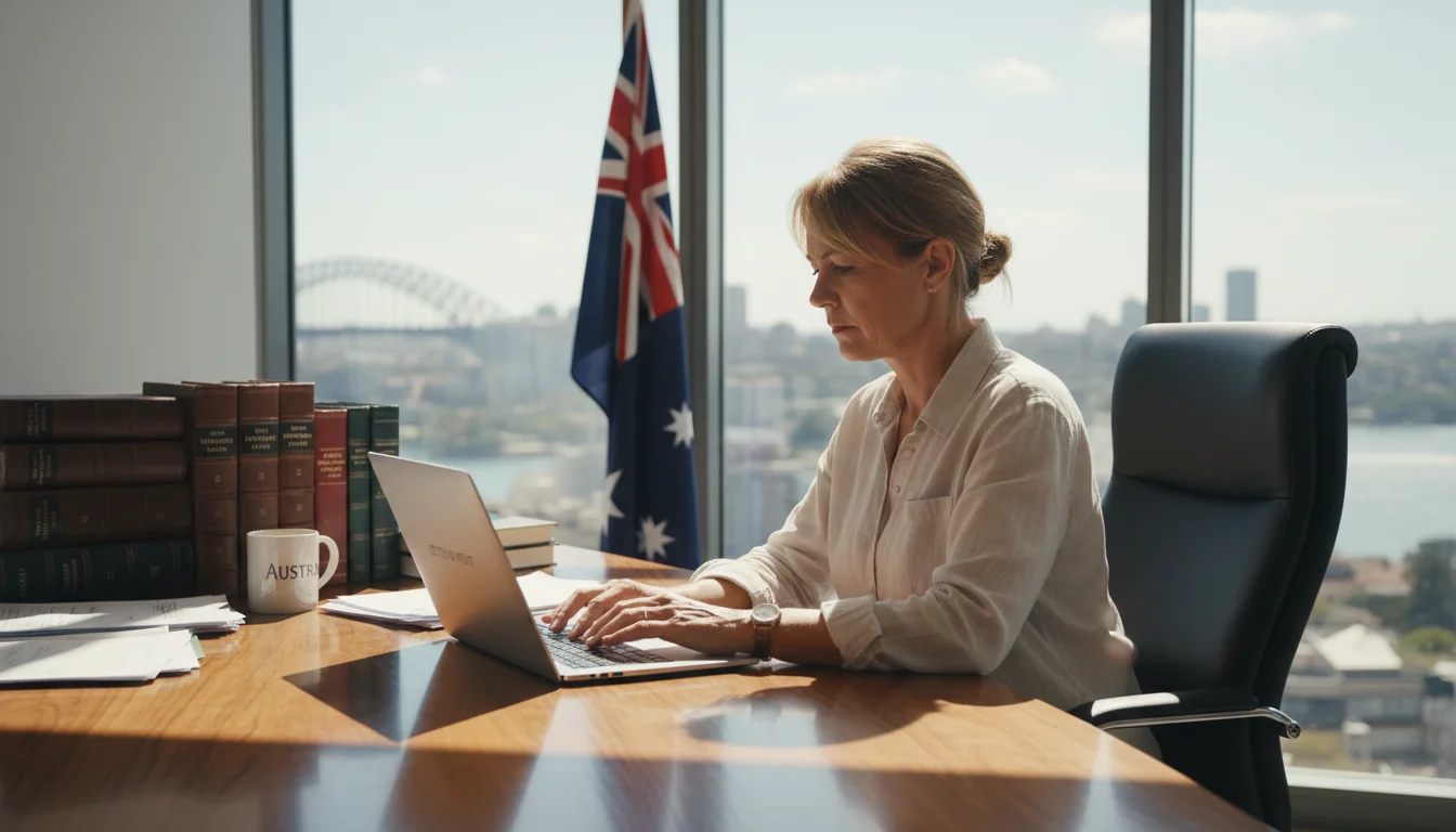 Professional drafting a letter of intent