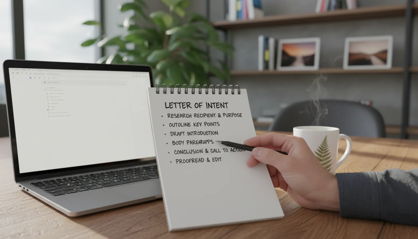 Steps for drafting LOI