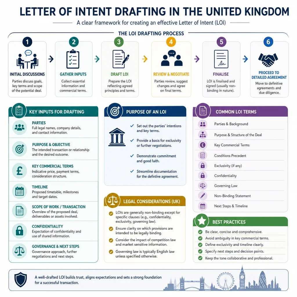 Letter of Intent Drafting Inputs