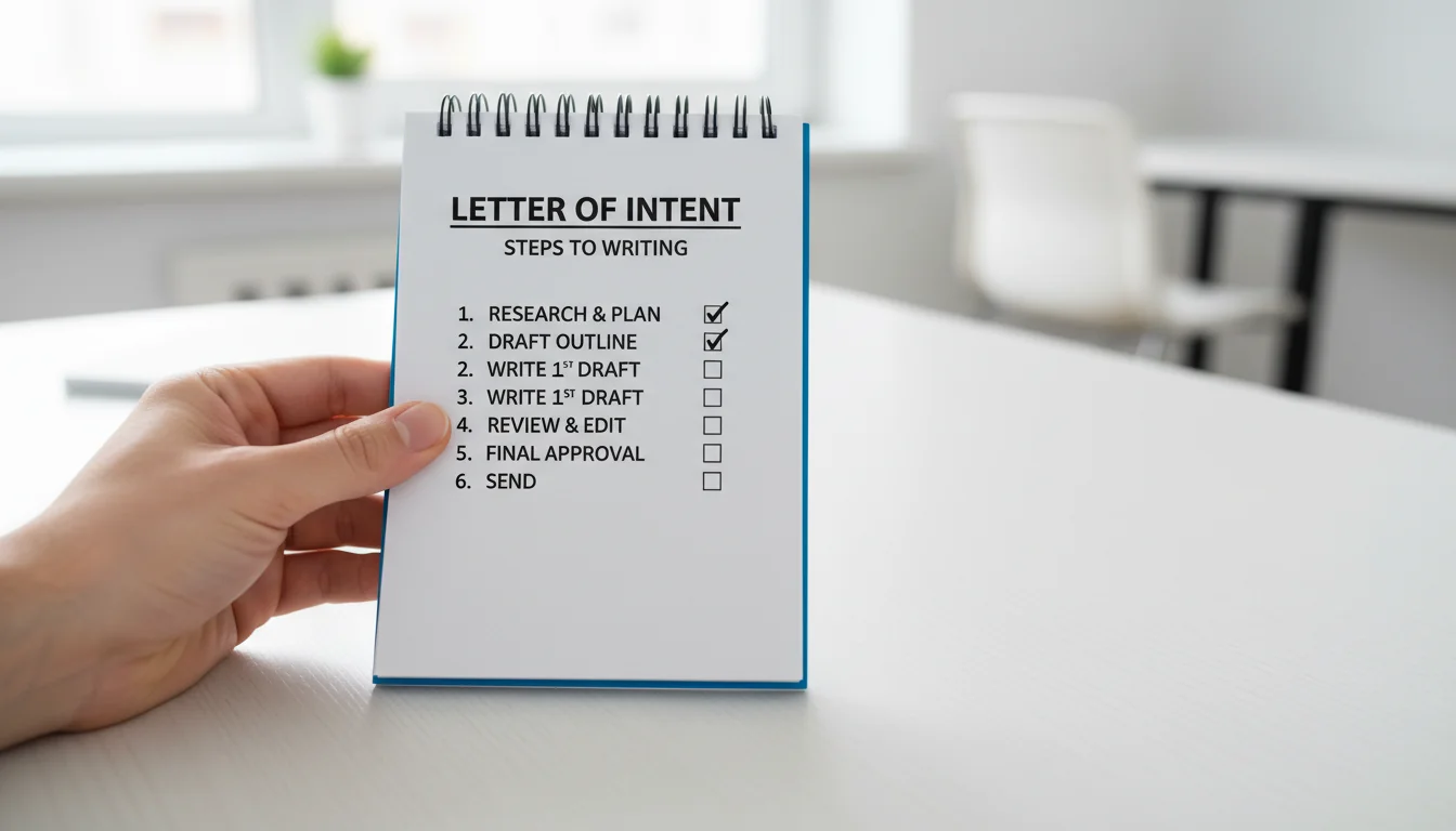 Steps in letter composition process