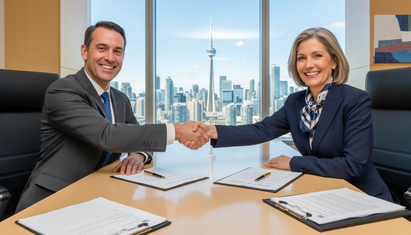 Signing a business letter of intent