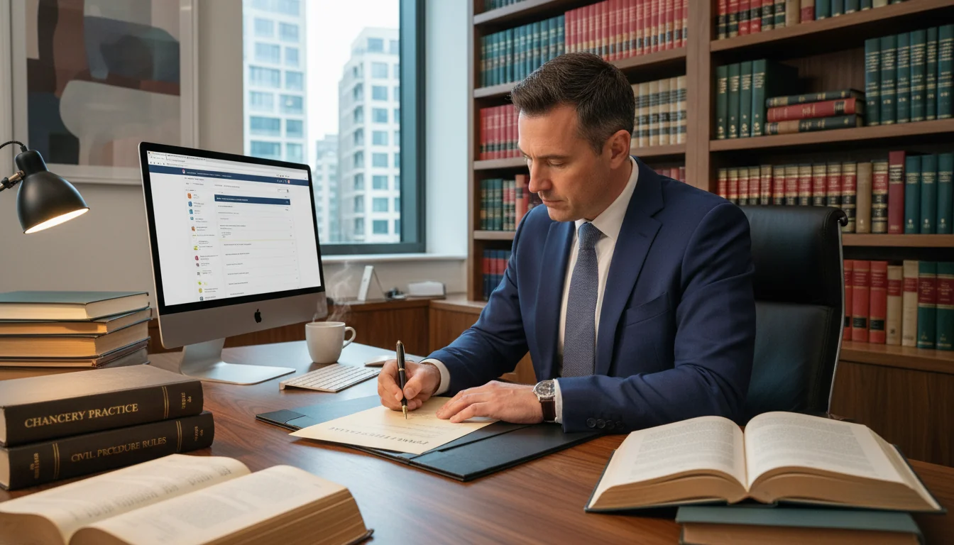 Solicitor drafting letter of claim