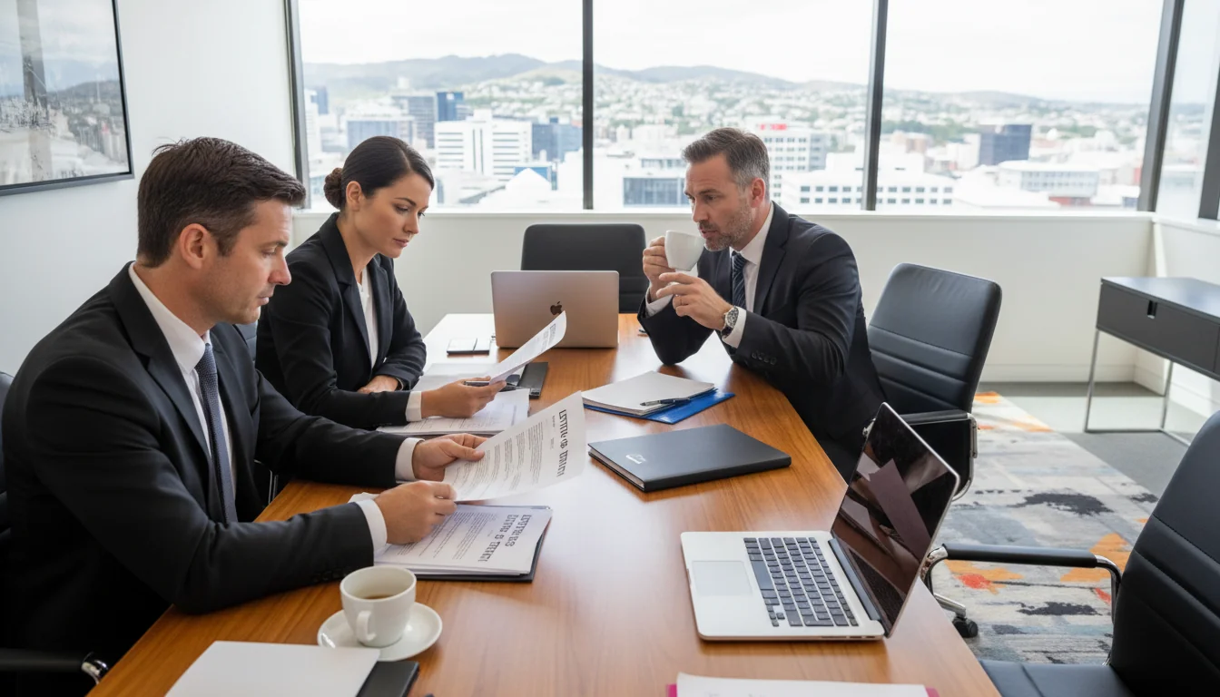 Legal team reviewing LOI