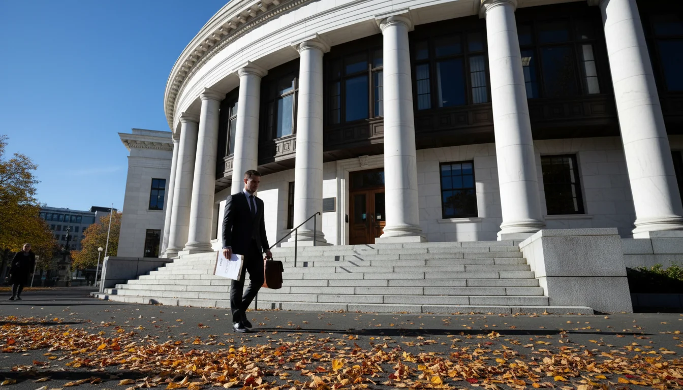 NZ courthouse with LOI theme