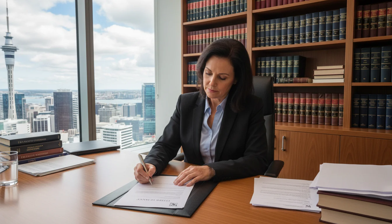 Professional signing LOI document