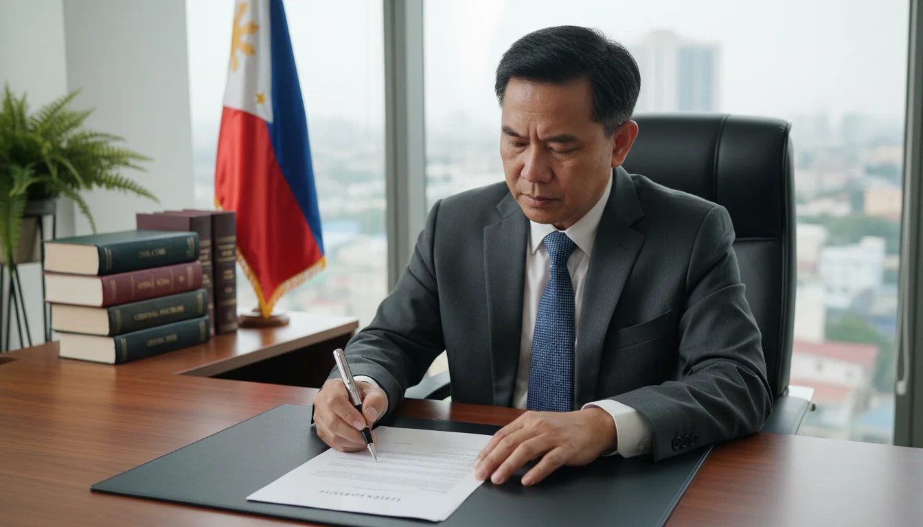 Professional signing LOI document